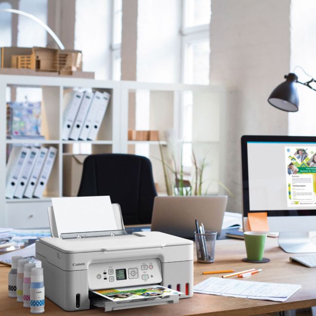 Canon PIXMA G3571 A4 Colour Multifunction Inkjet Printer (White) - DISCONTINUED