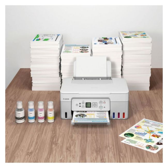 Canon PIXMA G3571 A4 Colour Multifunction Inkjet Printer (White) - DISCONTINUED
