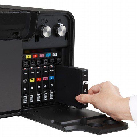 Canon PIXMA Pro 1 A3+ Colour Inkjet Photo Printer ink installing