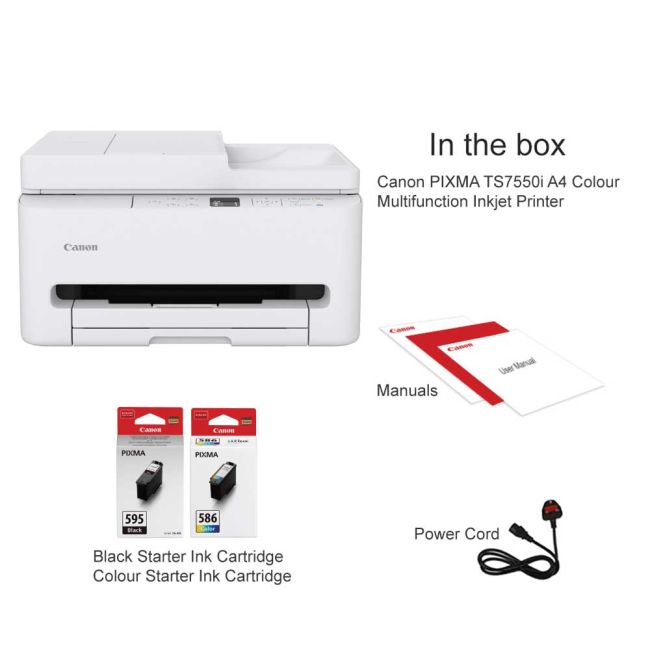 Canon PIXMA TS7550i A4 Colour Multifunction Inkjet Printer ** Clearance ** 
