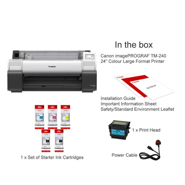 Canon imagePROGRAF TM-240 A1 (24 Inch) Large Format Inkjet Printer