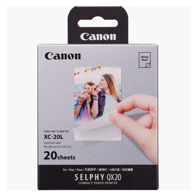 Canon XC-20L Ink & Paper Set - 54 x 85mm (20 Sheets) 6755C002