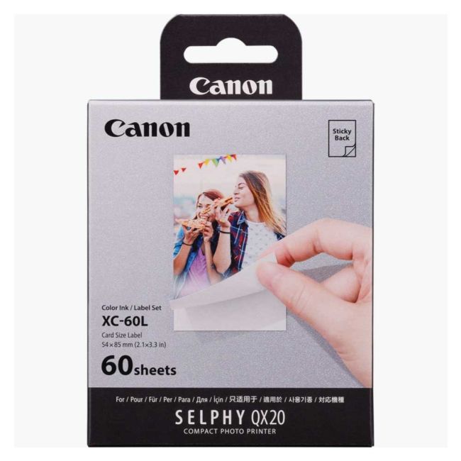 Canon XC-60L Ink & Paper Set - 54 x 85mm (60 Sheets) 6756C001