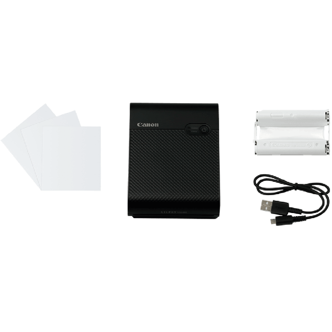 Canon SELPHY SQUARE QX10 (Black) Portable Colour Inkjet Printer