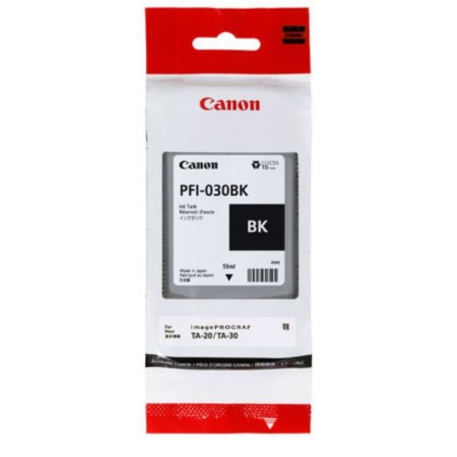 Canon PFI-030BK Black Ink Cartridge (55ml) 3489C001