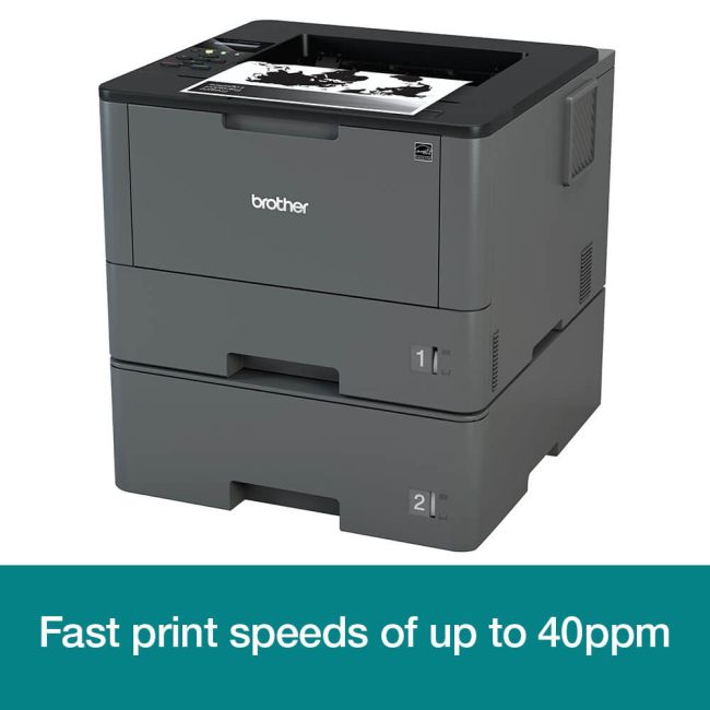 Brother HL-L5100DNT A4 Mono Laser Printer Left View