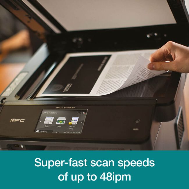 Brother MFC-L5750DW A4 Mono Laser Multifunction Printer Left View