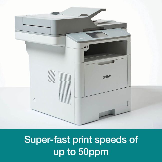 Brother MFC-L6900DW A4 All In One Mono Laser Printer Left View