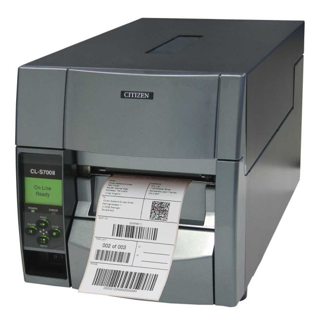 Citizen CL-S703II Thermal Transfer Label Printer (USB, Serial & Parallel)