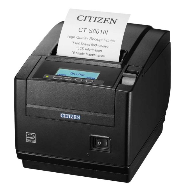 Citizen CT-S801III Direct Thermal POS Printer + Cutter