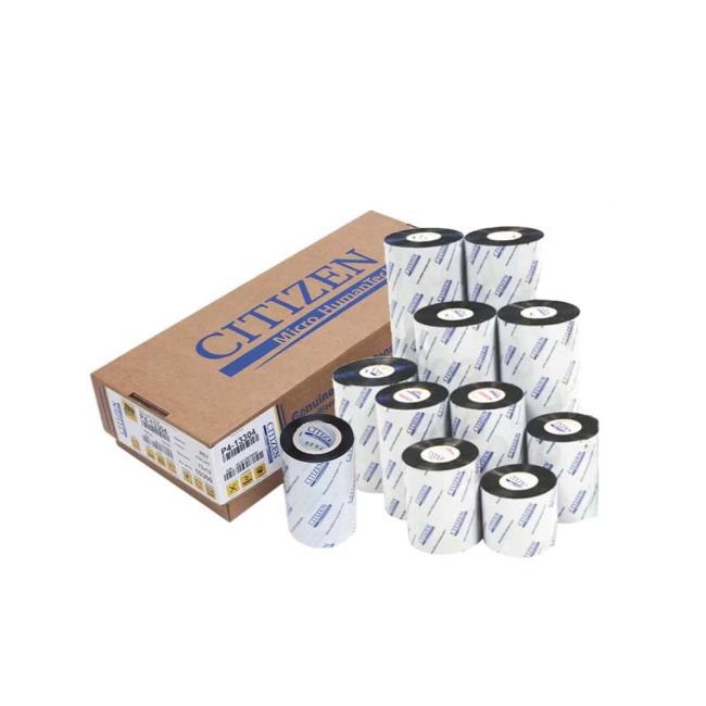 Citizen 110mm x 300m Wax Resin Ribbon (8 Rolls) 3430110