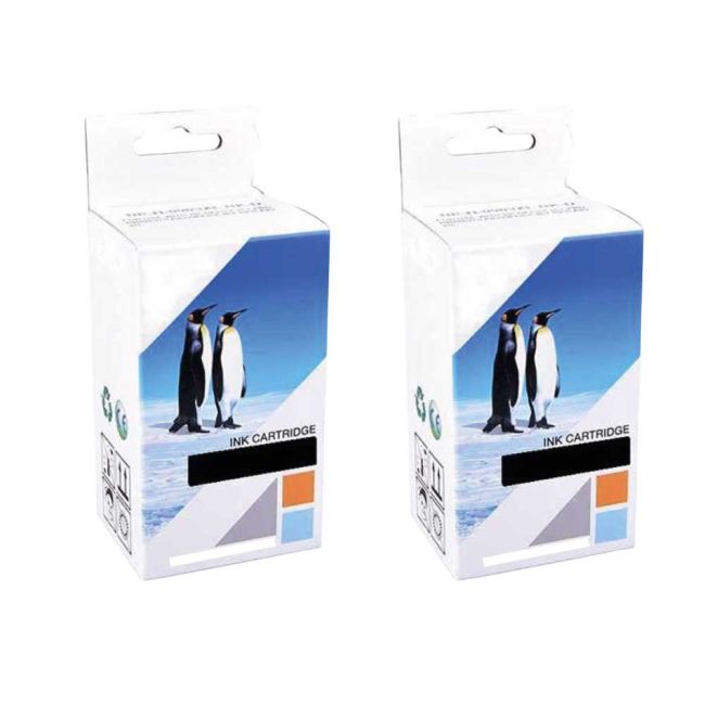 Compatible Canon PGI-550PGBKXL High Yield Black Pigment Ink Cartridge (Twin Pack)