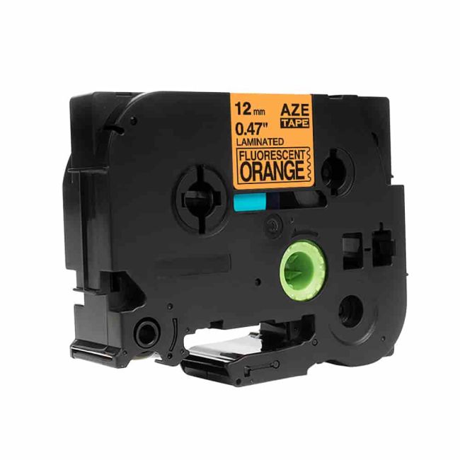 Compatible Brother TZeB31 TZB31 12mm Black On Fluorescent Orange Tape
