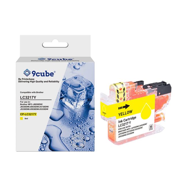 Compatible Brother LC3217Y Yellow Ink Cartridge (500 Pages*)