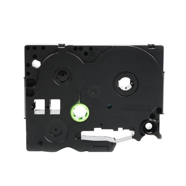 Compatible Brother TZe741 18mm Gloss Black On Green Tape