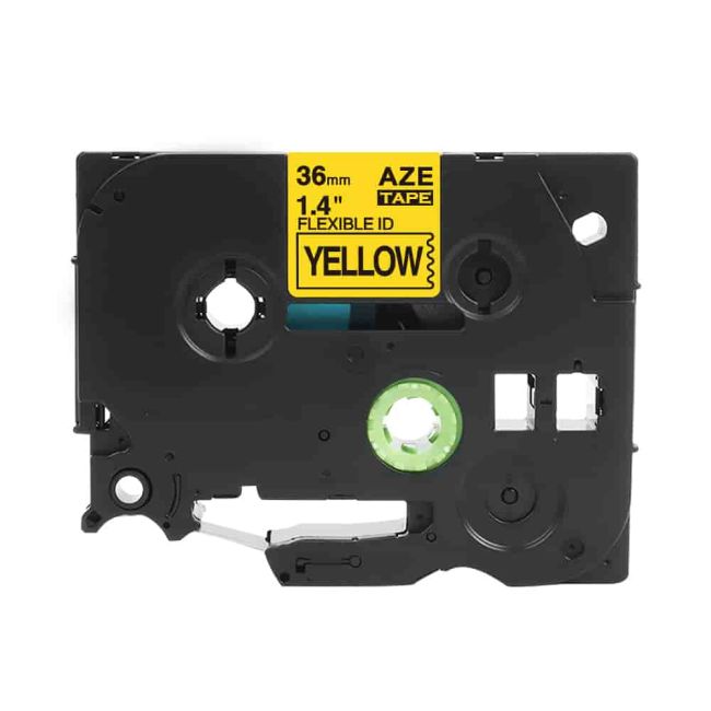 Compatible Brother 36mm Black On Yellow Flexible ID CP-TZeFX661