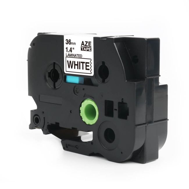 Compatible Brother TZ261 36mm Black On White Tape