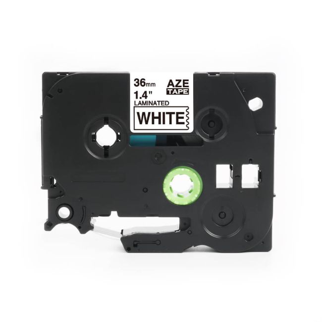 Compatible Brother TZ261 36mm Black On White Tape