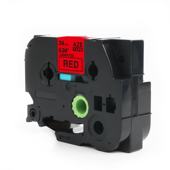 Compatible Brother TZ451 24mm Gloss Black On Red Tape 