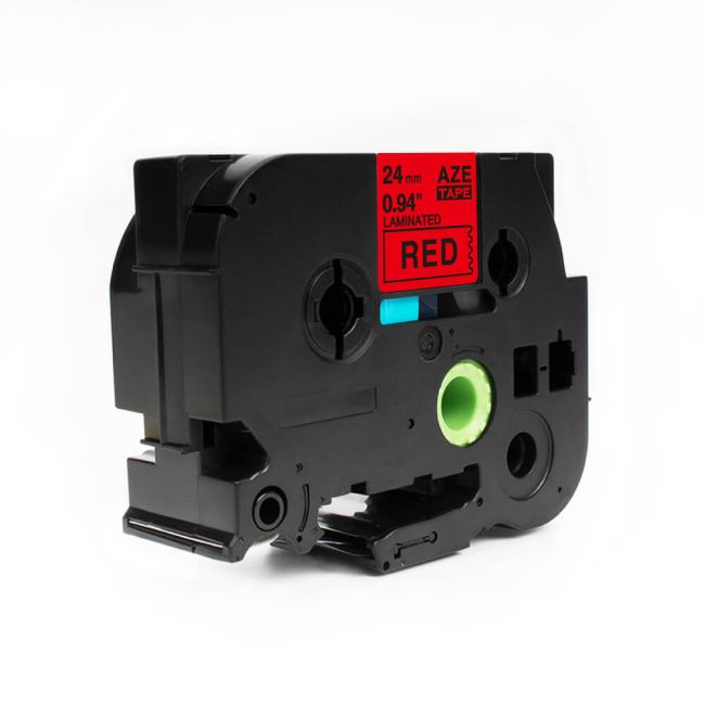 Compatible Brother TZ451 24mm Gloss Black On Red Tape 