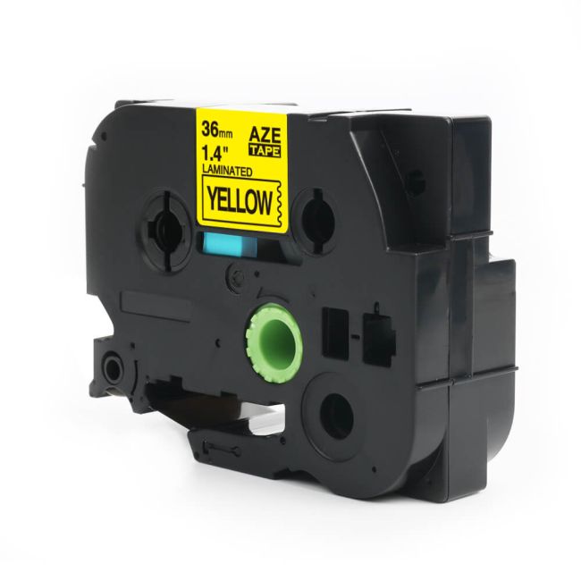 Compatible Brother TZ661 36mm Black On Yellow Tape 