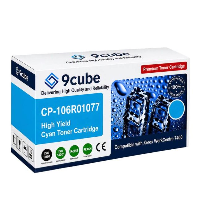 Compatible Xerox High Yield Cyan Toner (18,000 Pages*) CP-106R01077