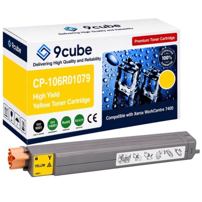 Compatible Xerox Yellow High Yield Toner (18,000 Pages*) CP-106R01079