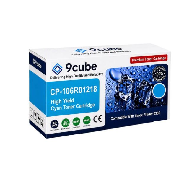 Compatible Xerox High Yield Cyan Toner Cartridge (12,000 Pages*) CP-106R01218