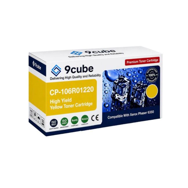 Compatible Xerox High Yield Yellow Toner Cartridge (12,000 Pages*) CP-106R01220