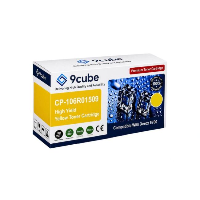 Compatible Xerox High Yield Yellow Toner Cartridge (12,000 Pages*) CP-106R01509