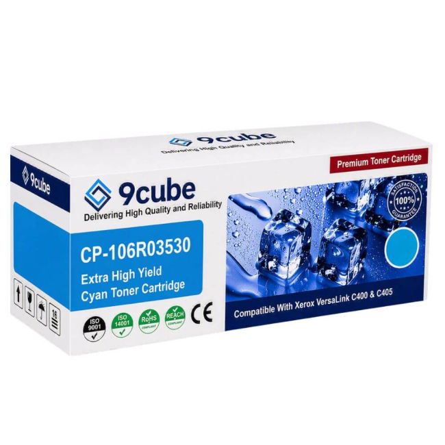 Compatible Xerox Cyan Extra High Capacity Toner Cartridge (8,000 Pages*) 106R03530