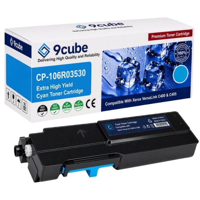 Compatible Xerox Cyan Extra High Capacity Toner Cartridge (8,000 Pages*) 106R03530