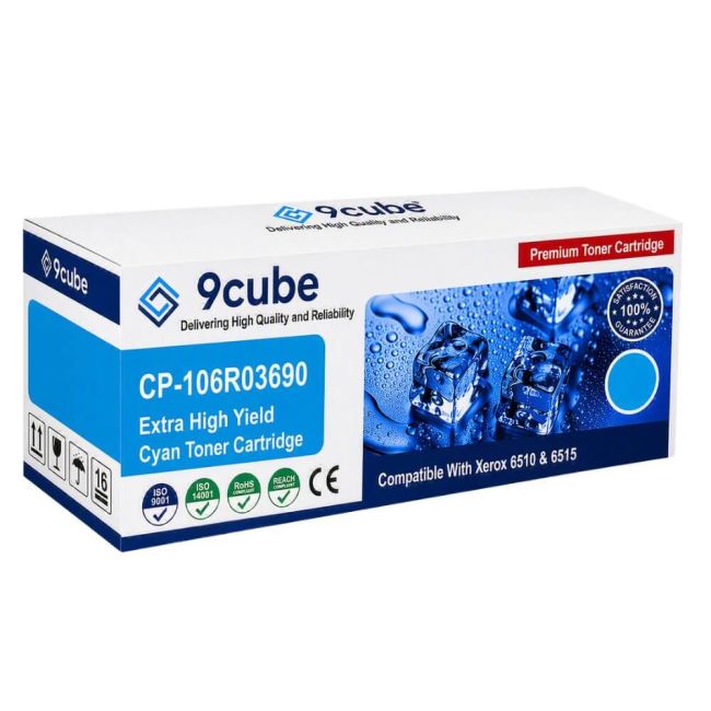 Compatible Xerox 6510 6515 Cyan Extra High Capacity Toner Cartridge (4,300 pages*) 106R03690