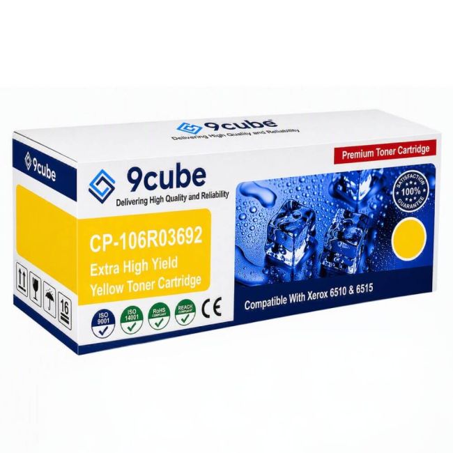 Compatible Xerox 6510 6515 Yellow Extra High Capacity Toner Cartridge (4,300 pages*) 106R03692