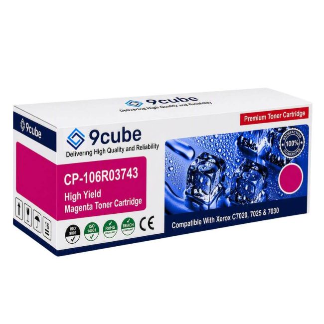 Compatible Xerox High Capacity Magenta Toner Cartridge (9,800 Pages*) CP-106R03743