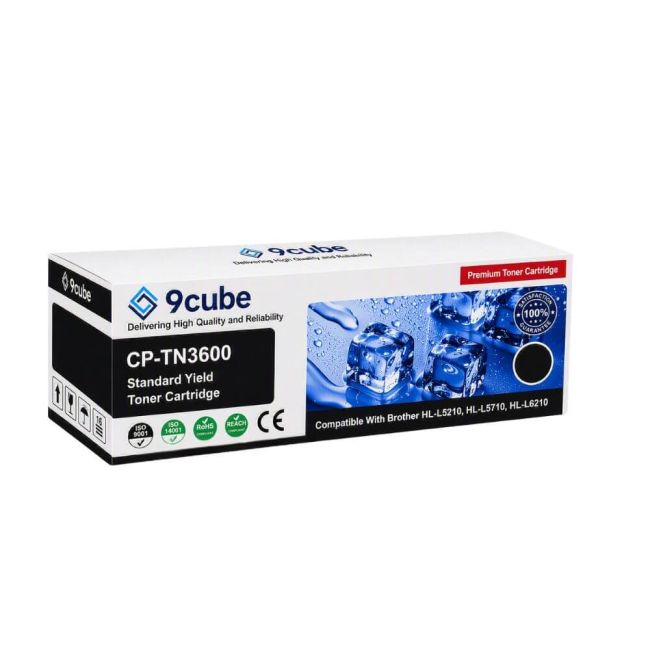Compatible Brother TN3600XL High Yield Black Toner Cartridge (6,000 Pages*) CP-TN3600XL