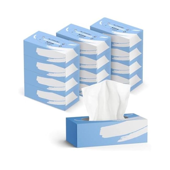 2Work Facial Tissues Box 100 Sheets 2-Ply (Pack of 36) CPD11210