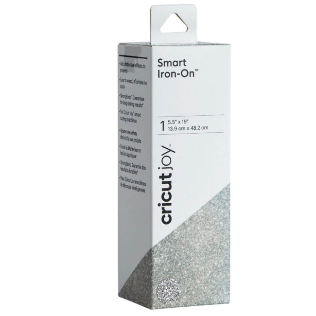 Cricut Joy Smart Iron-On Glitter PVC Silver Roll 2008067