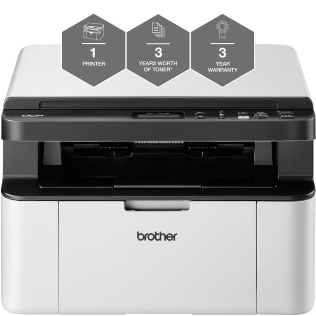 Brother DCP-1610W A4 Mono Laser MFP Right View 2 4