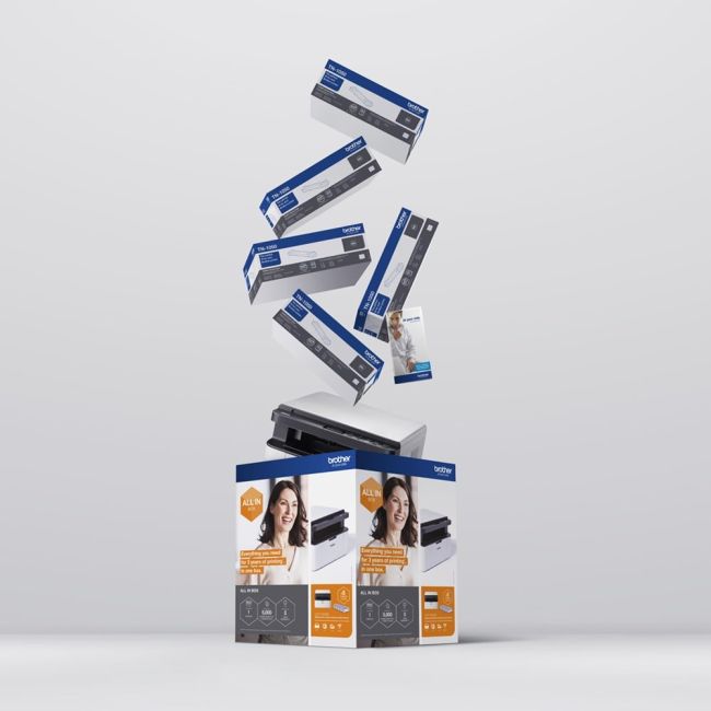 Brother DCP-1610W A4 Mono Laser MFP Right View 2 4