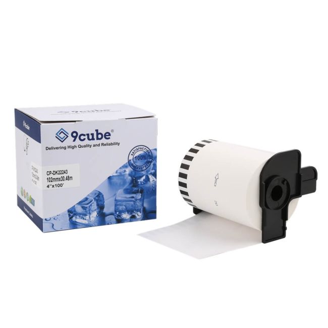Compatible Brother DK22243 102mm Continuous White Paper Label Roll