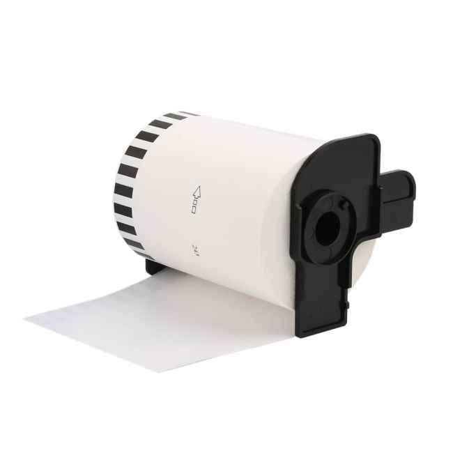 Compatible Brother DK22243 102mm Continuous White Paper Label Roll