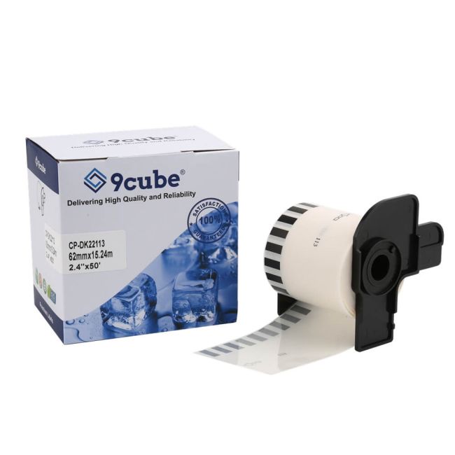 Compatible Brother DK22113 62mm Continuous Film Label Roll