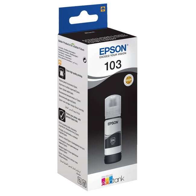 Epson 103 Black Ink Bottle (4,500 Pages*) C13T00S14A10