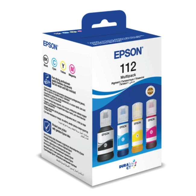 Epson 112 CMYK Ink Bottle Multipack C13T06C64A