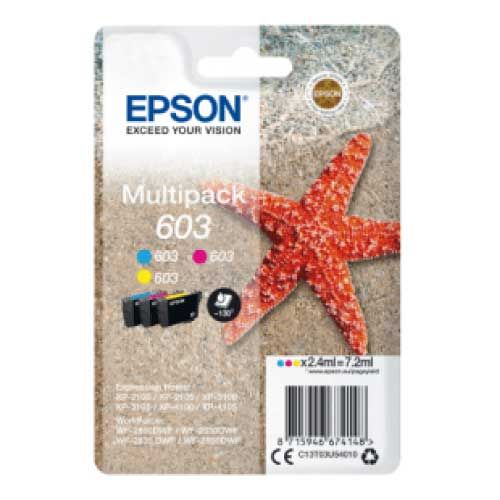 Epson 603 Ink Cartridge CMY Multipack C13T03U54010