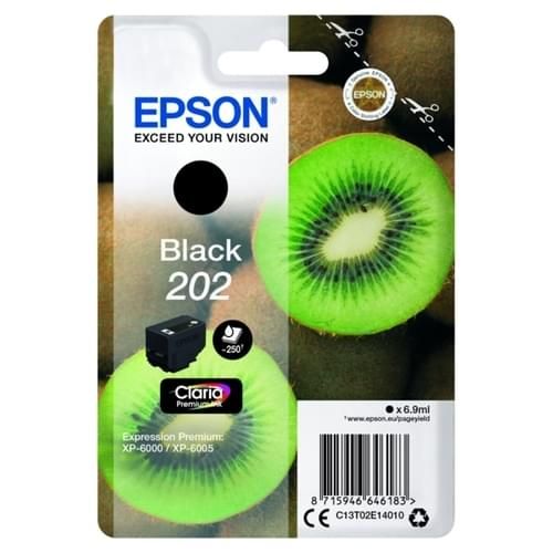 Epson C13T02E14010 Black 202 Claria Premium Ink (250 Pages)