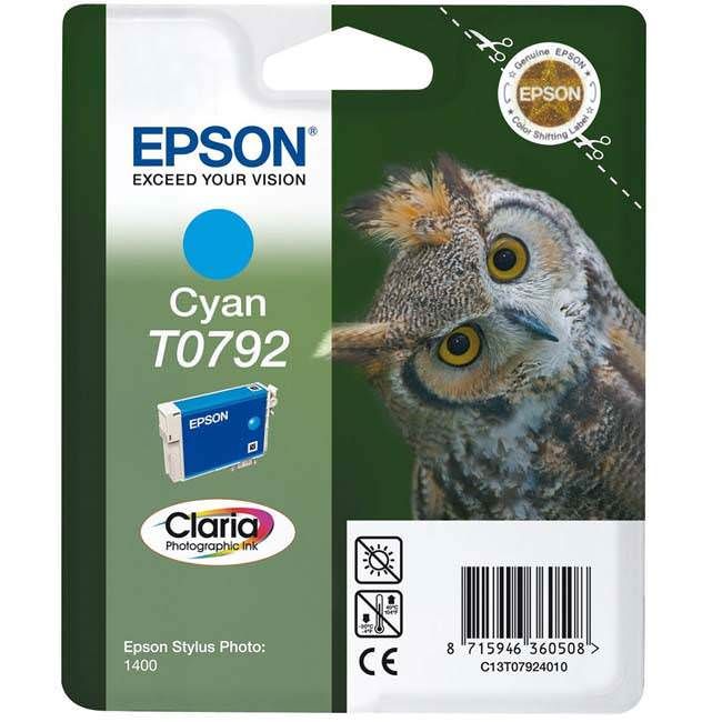 Epson T0792 Cyan Ink Cartridge (11ml) C13T07924010