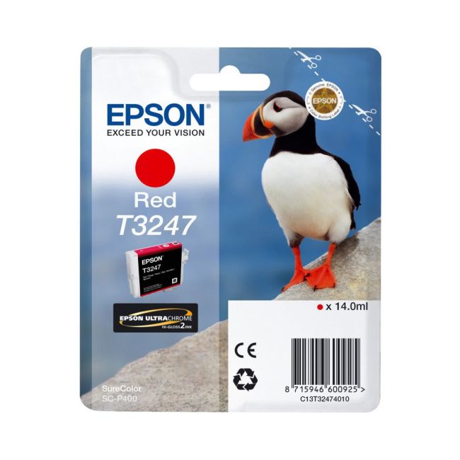Epson C13T32474010 T3247 Red Ink Cartridge (14ml)