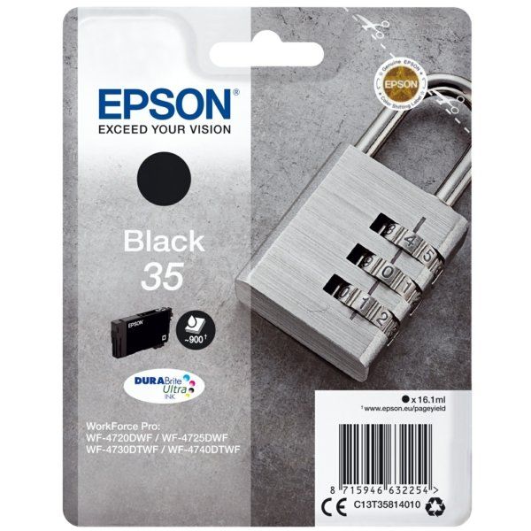 Epson Black 35 Ink Cartridge (900 Pages*) C13T35814010 
